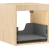 Mexen Box-A Under-Sink Cabinet Frame 45 cm, 1 Drawer, Oak - 91AX0-0450-470-1-81
