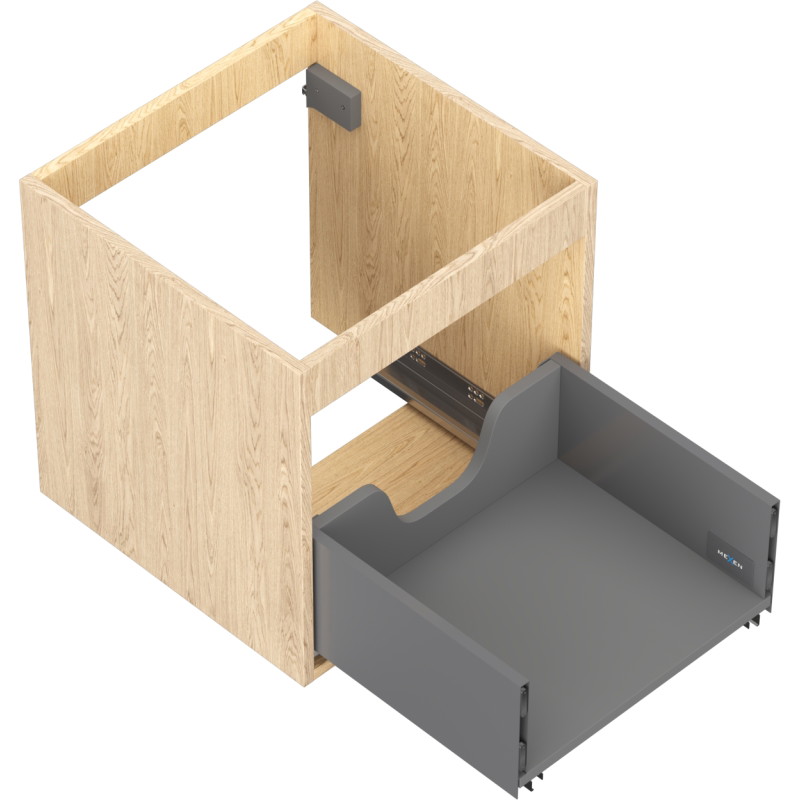 Mexen Box-A valamukapi korpus 45 cm, 1 sahtel, tamm - 91AX0-0450-470-1-81