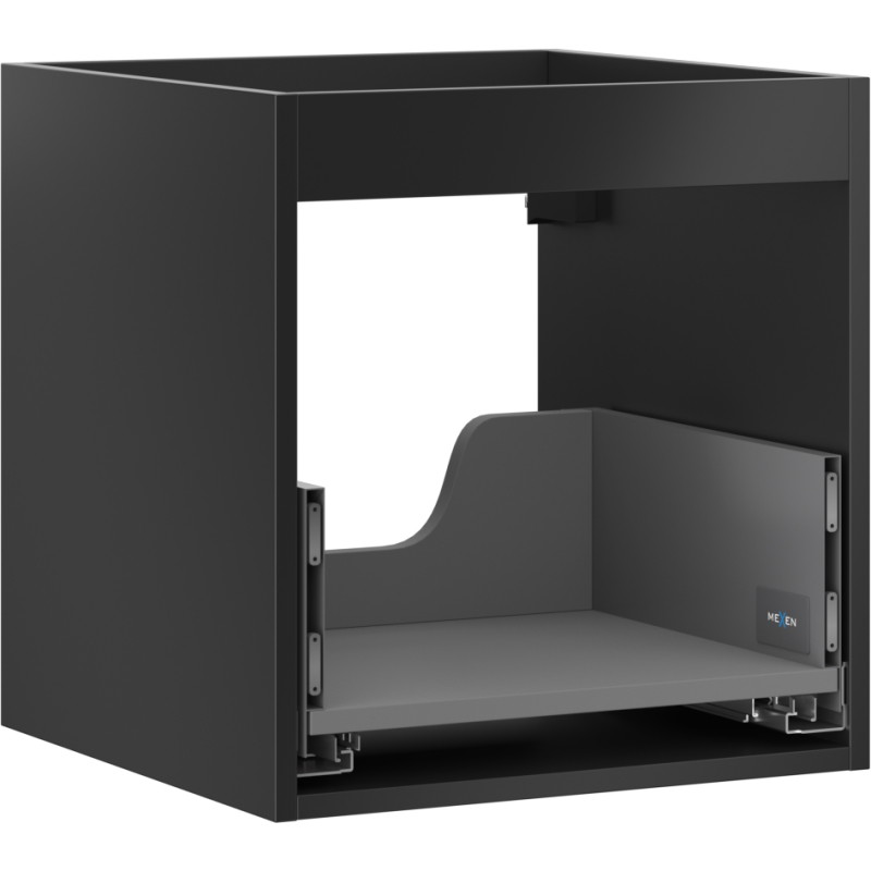Mexen Box-A korpus ormarića ispod umivaonika 45 cm, 1 ladica, crni mat - 91AX0-0450-470-1-71