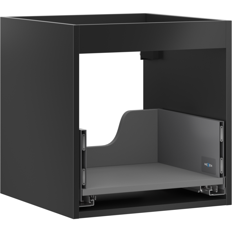 Mexen Box-A vanity unit corpus 45 cm, 1 drawer, black matt - 91AX0-0450-470-1-71