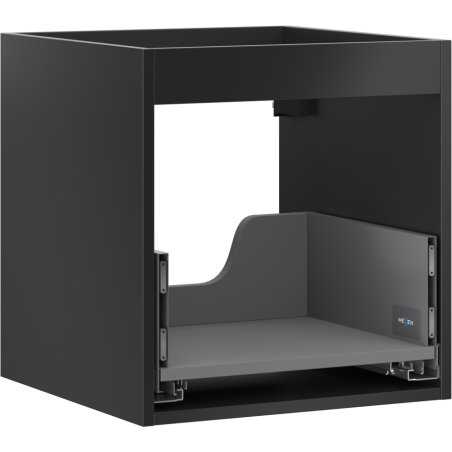 Mexen Box-A corpo do armário de lavatório 45 cm, 1 gaveta, preto mate - 91AX0-0450-470-1-71