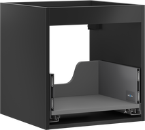 Mexen Box-A Korpus Waschbeckenunterschrank 45 cm, 1 Schublade, Schwarz Matt - 91AX0-0450-470-1-71