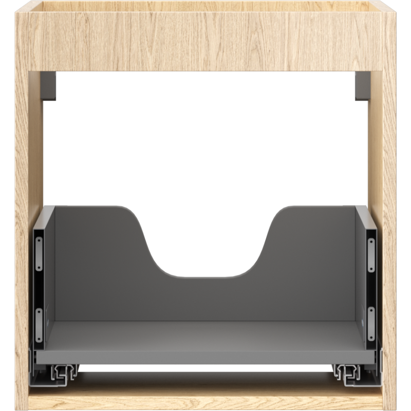 Mexen Box-A corpo do móvel de casa de banho 45 cm, 1 gaveta, carvalho - 91AX0-0450-470-1-81