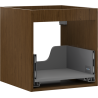 Mexen Box-A korpus szafki podumywalkowej 45 cm, 1 szuflada, orzech - 91AX0-0450-470-1-86