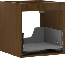Mexen Box-A kastlichaam voor wastafel 45 cm, 1 lade, walnoot - 91AX0-0450-470-1-86