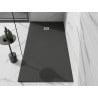 Mexen Stone+ rectangular composite shower tray 180 x 100 cm, anthracite - 44711018