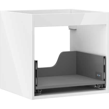 Mexen Box-A kastframe voor wastafelonderkast 50 cm, 1 lade, wit glanzend - 91AX0-0500-470-1-00