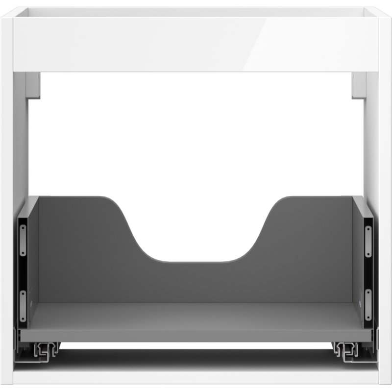 Mexen Box-A kastlichaam onder wastafel 50 cm, 1 lade, witte glans - 91AX0-0500-470-1-00