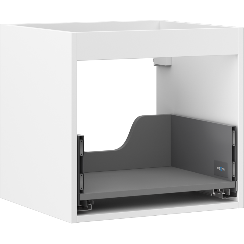 Mexen Box-A corpo do armário para lavatório 50 cm, 1 gaveta, branco mate - 91AX0-0500-470-1-01