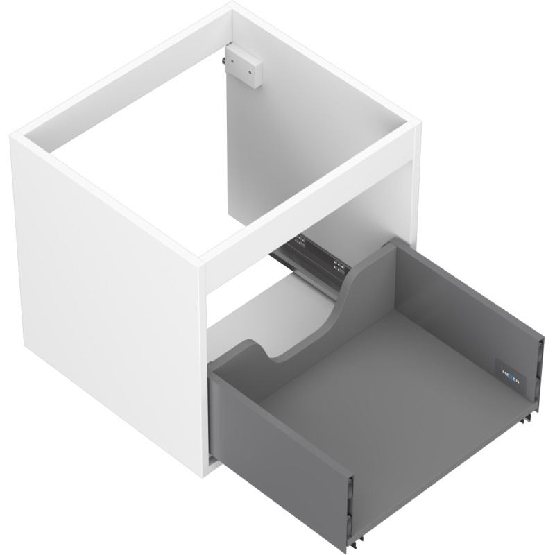 Mexen Box-A korpus ormarića ispod umivaonika 50 cm, 1 ladica, bijeli mat - 91AX0-0500-470-1-01