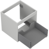 Mexen Box-A 50 cm Under-Sink Cabinet, 1 Drawer, Gray Matte - 91AX0-0500-470-1-62