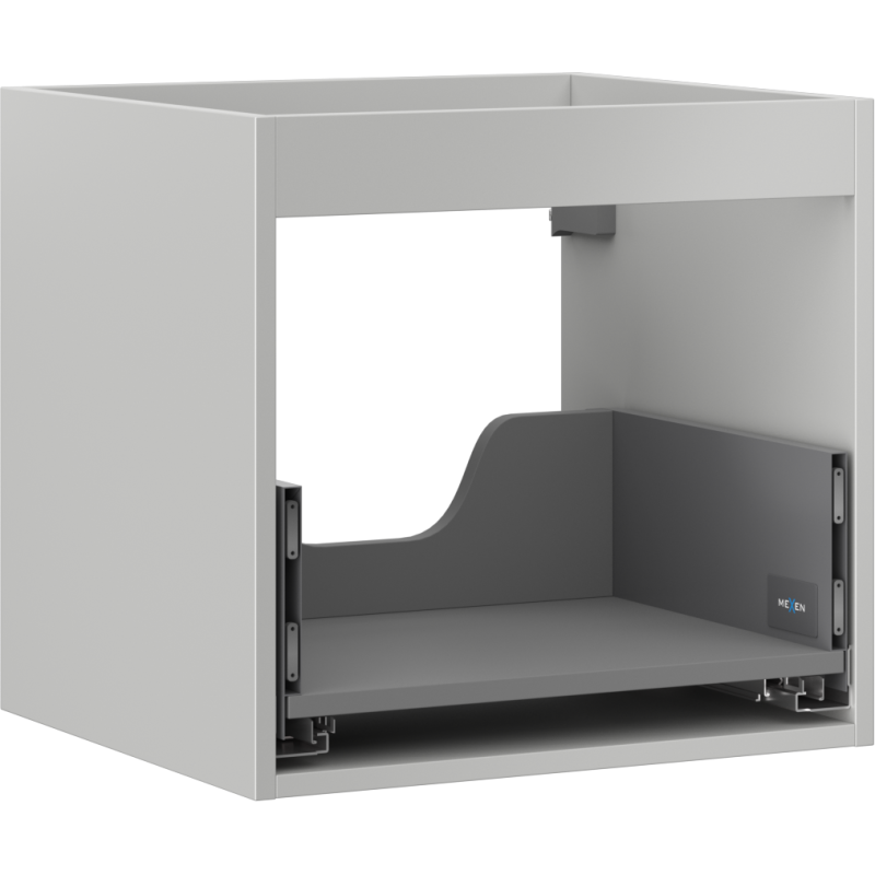Mexen Box-A cuerpo del mueble bajo lavabo 50 cm, 1 cajón, gris mate - 91AX0-0500-470-1-62