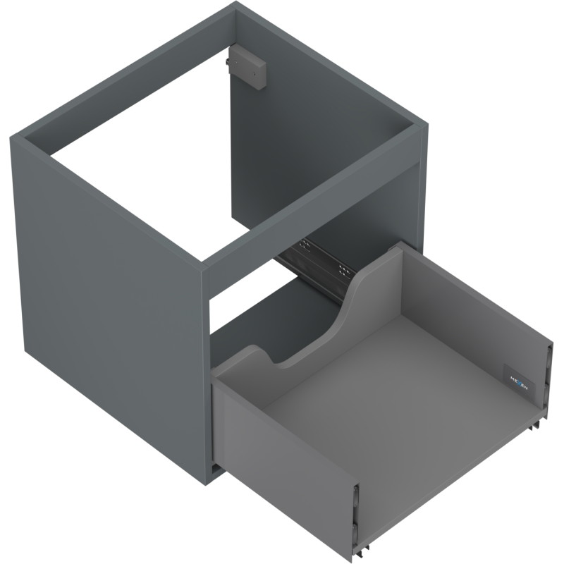 Mexen Box-A korpus ormarića za umivaonik 50 cm, 1 ladica, grafit mat - 91AX0-0500-470-1-66