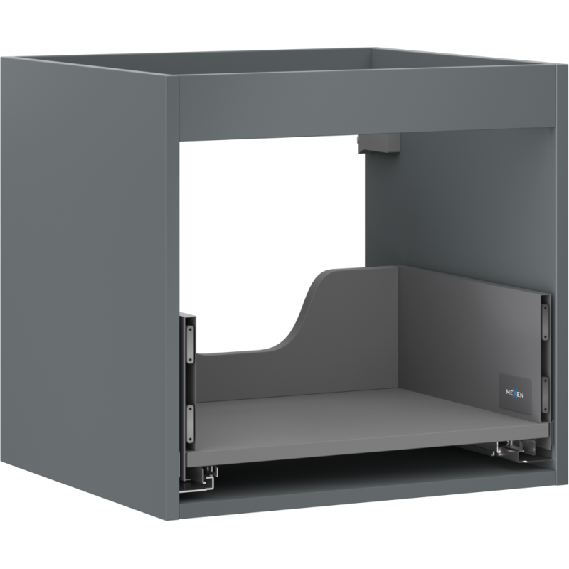 Mexen Box-A corpo de armário para lavatório 50 cm, 1 gaveta, grafite mate - 91AX0-0500-470-1-66