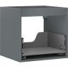 Mexen Box-A caisson d'armoire sous lavabo 50 cm, 1 tiroir, graphite mat - 91AX0-0500-470-1-66