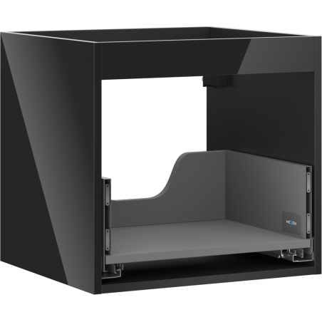 Mexen Box-A cuerpo de armario bajo lavabo de 50 cm, 1 cajón, negro brillante - 91AX0-0500-470-1-70