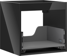 Mexen Box-A Schrankkorpus für Waschbecken 50 cm, 1 Schublade, schwarz glänzend - 91AX0-0500-470-1-70