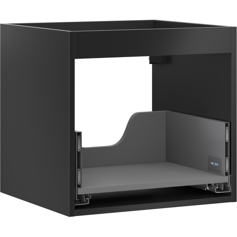 Mexen Box-A Korpus des Unterschranks 50 cm, 1 Schublade, Schwarz Matt - 91AX0-0500-470-1-71