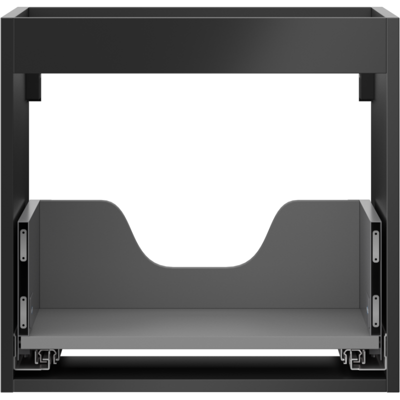 Mexen Box-A corpo de armário de lavatório 50 cm, 1 gaveta, preto mate - 91AX0-0500-470-1-71