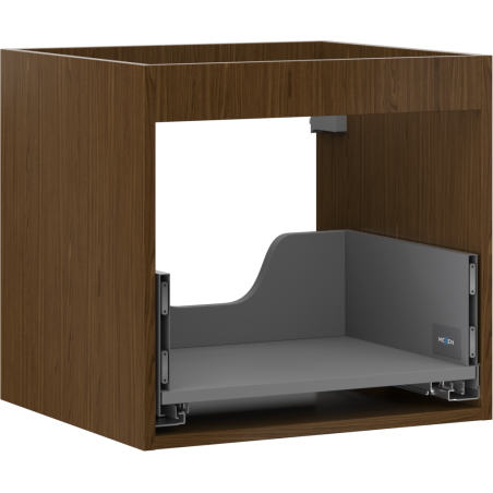 Mexen Box-A vanity unit carcass 50 cm, 1 drawer, walnut - 91AX0-0500-470-1-86