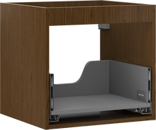 Mexen Box-A cuerpo de mueble bajo lavabo 50 cm, 1 cajón, nogal - 91AX0-0500-470-1-86