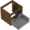 Mexen Box-A kastlichaam voor wastafelkastje 50 cm, 1 lade, noten - 91AX0-0500-470-1-86