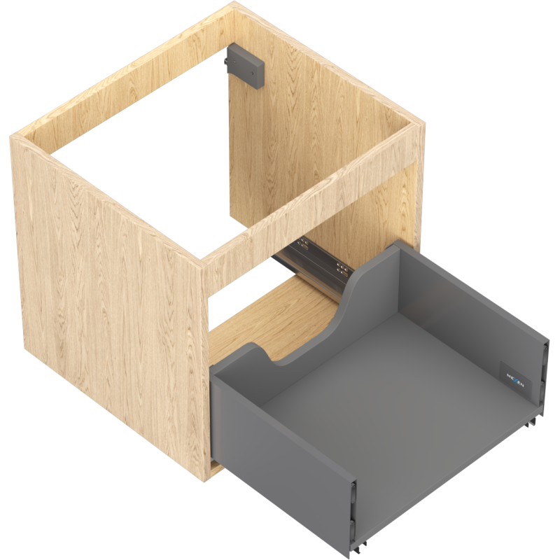 Mexen Box-A korpus szafki podumywalkowej 50 cm, 1 szuflada, dąb - 91AX0-0500-470-1-81