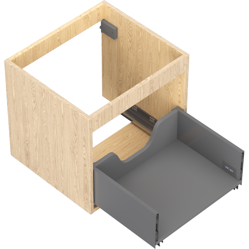 Mexen Box-A vanity cabinet corpus 50 cm, 1 drawer, oak - 91AX0-0500-470-1-81