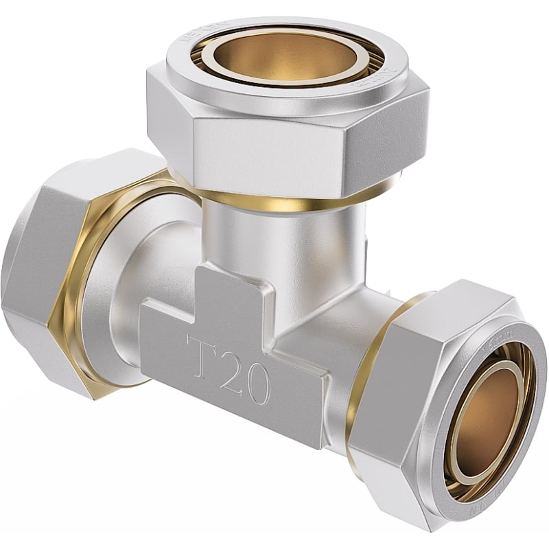 Mexen PEX-S trójnik redukcyjny skręcany PEX 25 x 20 x 25 - W97231-252025-00
