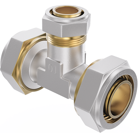 Mexen PEX-S reduceer T-stuk geschroefd PEX 25 x 20 x 25 - W97231-252025-00