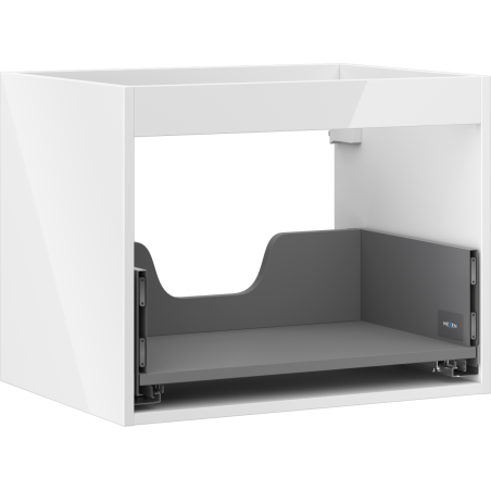 Mexen Box-A caisson d'armoire sous lavabo 60 cm, 1 tiroir, blanc brillant - 91AX0-0600-470-1-00