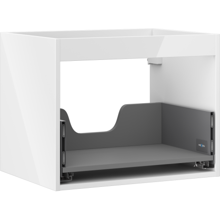Mexen Box-A kastonderstel voor wastafel 60 cm, 1 lade, wit glans - 91AX0-0600-470-1-00