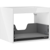 Mexen Box-A Korpus des Waschtischunterschranks 60 cm, 1 Schublade, weißer Glanz - 91AX0-0600-470-1-00