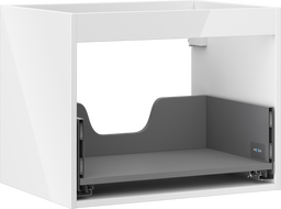 Mexen Box-A kastonderstel voor wastafel 60 cm, 1 lade, wit glans - 91AX0-0600-470-1-00