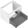 Mexen Box-A Korpus des Waschtischunterschranks 60 cm, 1 Schublade, weißer Glanz - 91AX0-0600-470-1-00