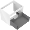 Mexen Box-A onderkast voor wastafel 60 cm, 1 lade, witte glans - 91AX0-0600-470-1-00