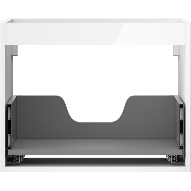 Mexen Box-A corps de meuble sous-vasque 60 cm, 1 tiroir, blanc brillant - 91AX0-0600-470-1-00