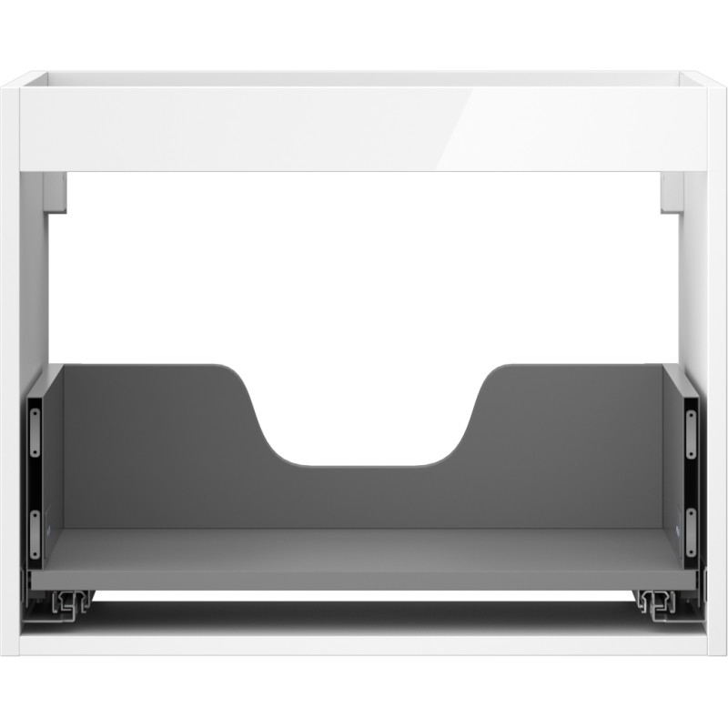 Mexen Box-A Schrankkorpus für Waschtisch 60 cm, 1 Schublade, weiß glänzend - 91AX0-0600-470-1-00