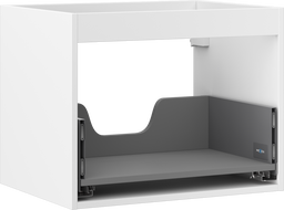 Mexen Box-A Korpus Ënnerlavabo-Schaf mat 60 cm, 1 Schub, wäiss Matt - 91AX0-0600-470-1-01