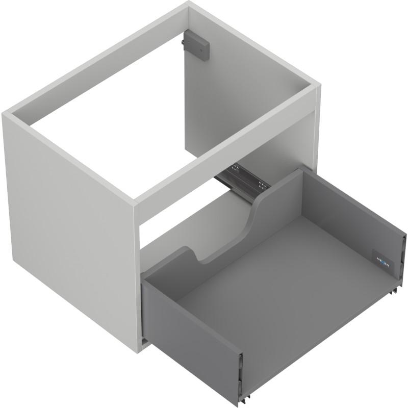 Mexen Box-A Cabinet Body for Washbasin 60 cm, 1 Drawer, Gray Matte - 91AX0-0600-470-1-62