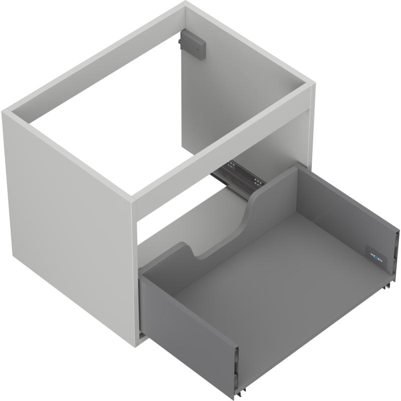 Mexen Box-A korpus szafki podumywalkowej 60 cm, 1 szuflada, szary mat - 91AX0-0600-470-1-62