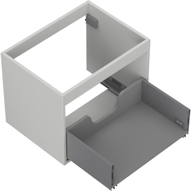 Mexen Box-A valamualuse kapi korpus 60 cm, 1 sahtel, matt hall - 91AX0-0600-470-1-62