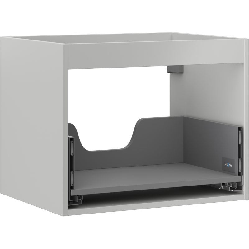 Mexen Box-A allaskaapin runko 60 cm, 1 laatikko, harmaa matta - 91AX0-0600-470-1-62