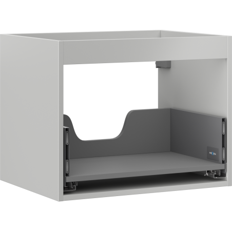 Mexen Box-A Korpuskörper für Waschtischunterschrank 60 cm, 1 Schublade, graues Matt - 91AX0-0600-470-1-62