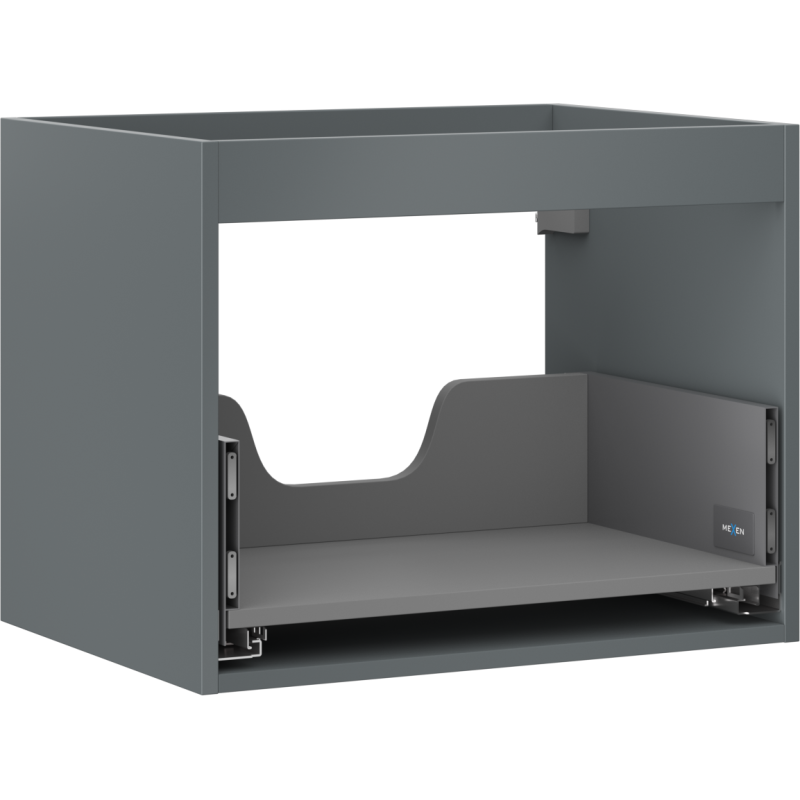 Mexen Box-A Korpus Unterschrank 60 cm, 1 Schublade, Graphit Matt - 91AX0-0600-470-1-66