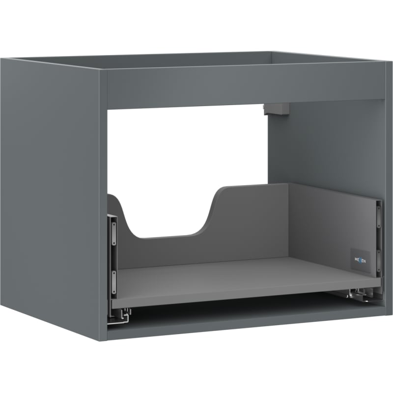 Mexen Box-A kućište za ormarić ispod umivaonika 60 cm, 1 ladica, mat grafit - 91AX0-0600-470-1-66