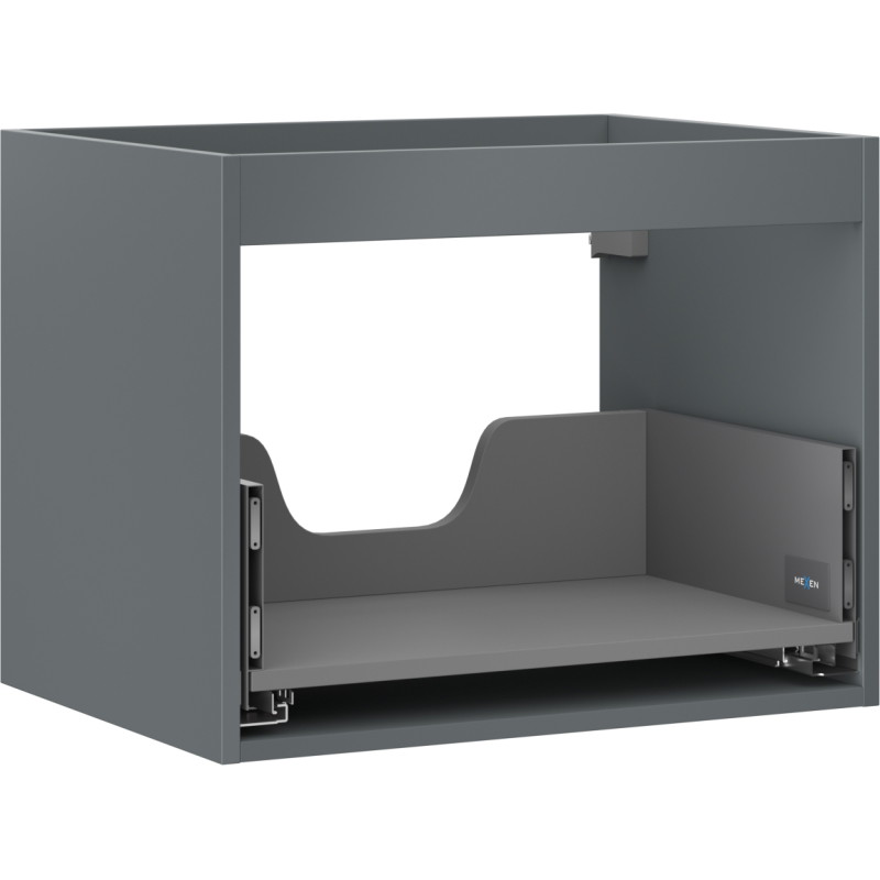 Mexen Box-A valamualusektsiooni karkass 60 cm, 1 sahtel, grafiit matt - 91AX0-0600-470-1-66