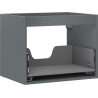 Mexen Box-A Korpus Waschtischunterschrank 60 cm, 1 Schublade, Graphit Matt - 91AX0-0600-470-1-66