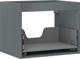 Mexen Box-A kastlichaam voor wastafel 60 cm, 1 lade, mat grafiet - 91AX0-0600-470-1-66
