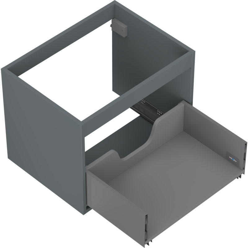 Mexen Box-A korpus szafki podumywalkowej 60 cm, 1 szuflada, grafit mat - 91AX0-0600-470-1-66